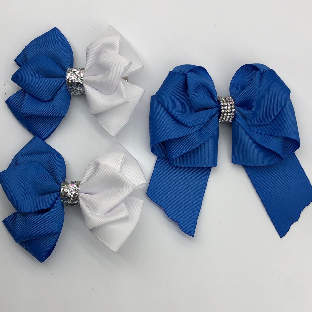 Bows for hair (set of three)
